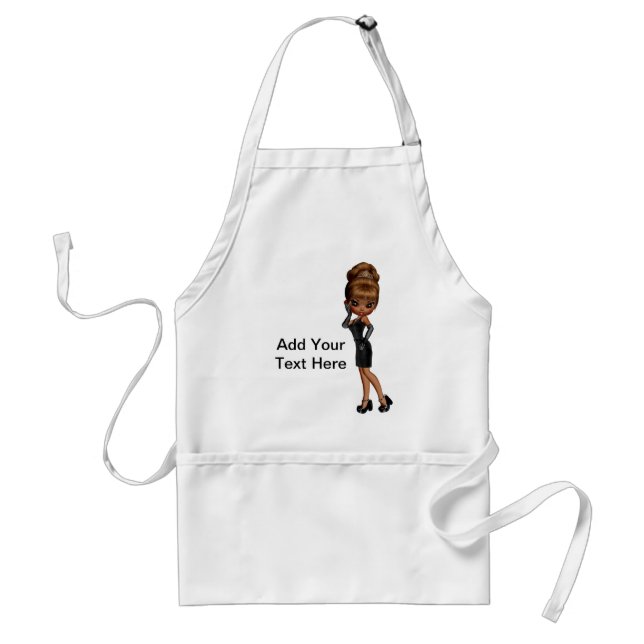 African American Diva Custom Apron (Front)