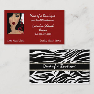 African+American Diva Style & Fashion Business Card