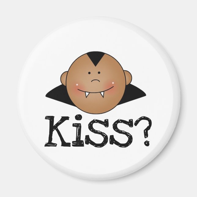 African American Dracula Kiss Magnet (Front)