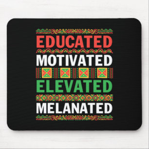 African American Educated Motivated Elevated Melan Mouse Pad