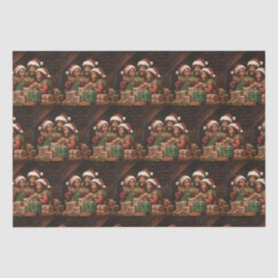 African American Elf  Tissue Paper