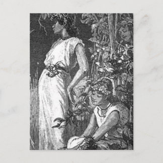 African American Fairies (Bridal Shower) Invitation Postcard