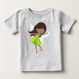 African American Fairy, Forest Fairy, Magic Fairy Baby T-Shirt