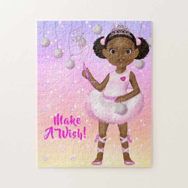 African American Fairy Princess Ballerina Jigsaw Puzzle (Vertical)