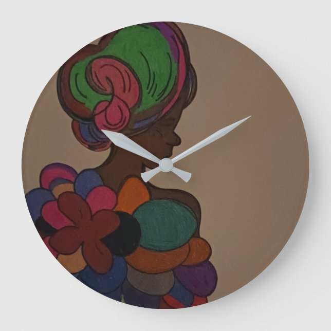 African American Fairy Wall Clock (Front)