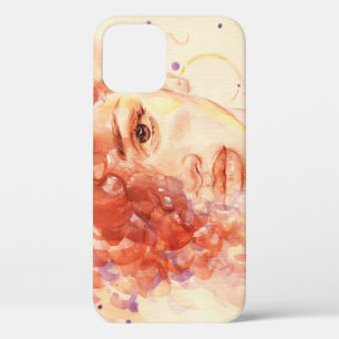African American fashion, watercolor illustration. iPhone 12 Case