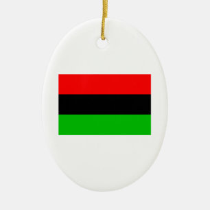 African American Flag Ceramic Tree Decoration