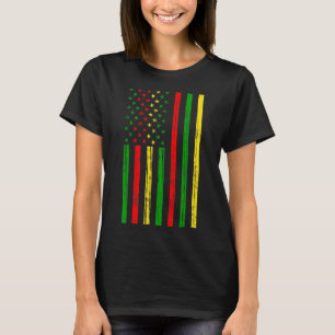 African American Flag For Black History Month T-Shirt