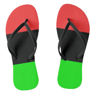 African American Flag Jandals