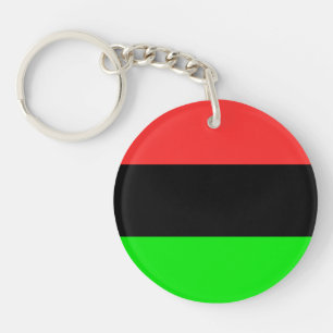 African American Flag Key Ring