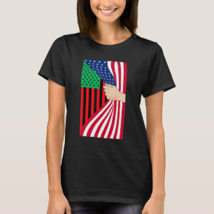 African American Flag Pan African Black Liberation T-Shirt