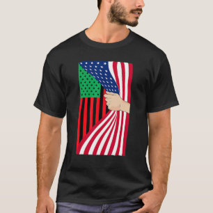 African American Flag Pan African Black Liberation T-Shirt