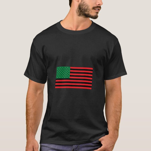 African American Flag T-Shirt (Front)