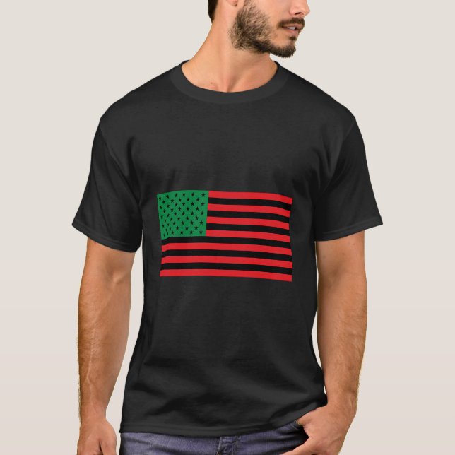 African American Flag T-Shirt (Front)