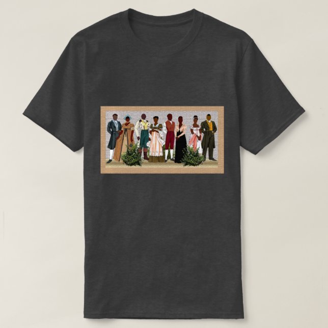 African-American Folk Art T-Shirt (Design Front)