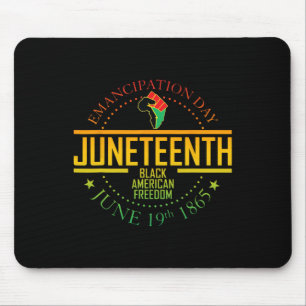 African American Freedom Black History June 19 Mouse Pad