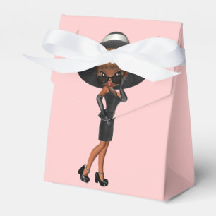 African American Fun Favourite Diva Birthday Party Favour Box