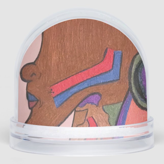 African-American Futuristic  Snowglobe (Front)