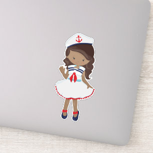 African American Girl, Boat Captain, Skipper, Sea