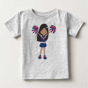 African American Girl, Cheerleaders, Cheerleading Baby T-Shirt