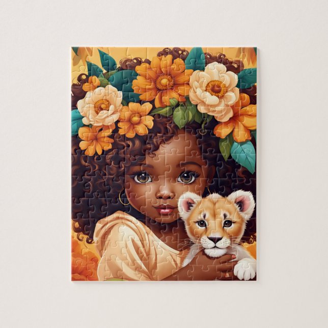 African American Girl Puzzle  (Vertical)