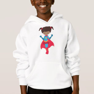 African American Girl, Superhero Girl, Red Cape