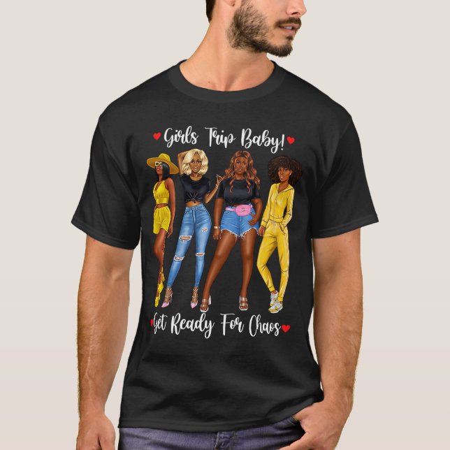African American Girls Trip Black Girls Tracksuit  T-Shirt (Front)