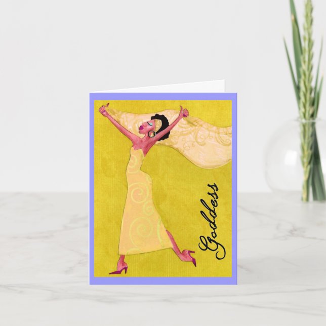 African American “Goddess” Card (Front)
