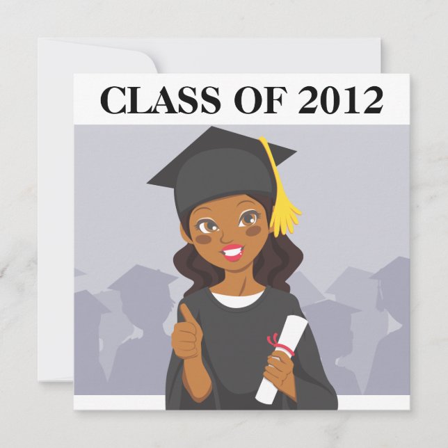 African American Graduate Invitation (Front)