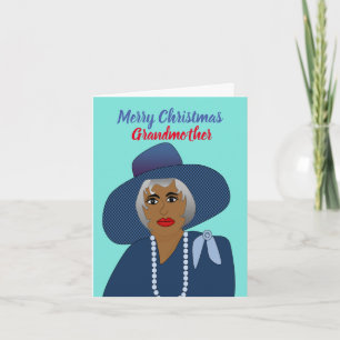 African American Grandmother Christmas  Card