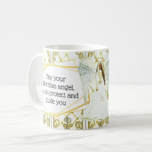 African American guardian angel windows with quote Coffee Mug