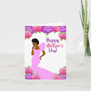 African American Happy Mother's Day Card