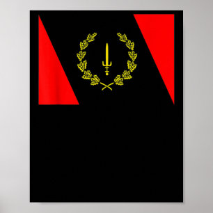 African American Heritage Flag 1967 Black Historyg Poster