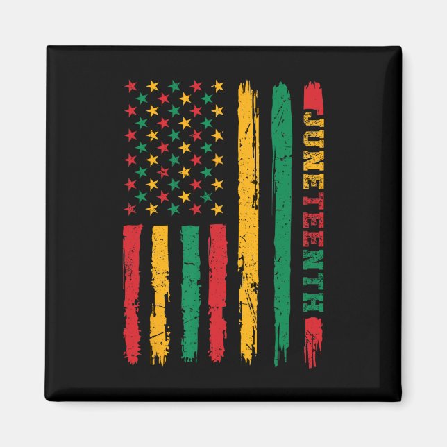 African American History Juneteenth Flag 1865  Magnet (Front)
