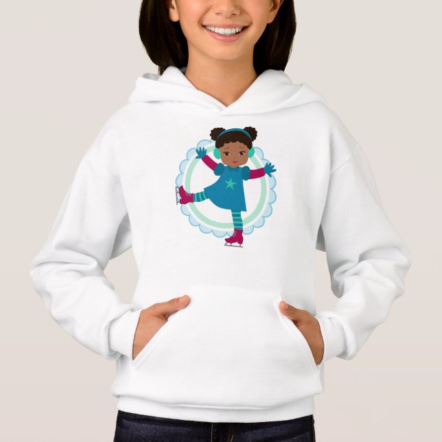 African American Ice Skater - Winter Sports Skatin (Front)