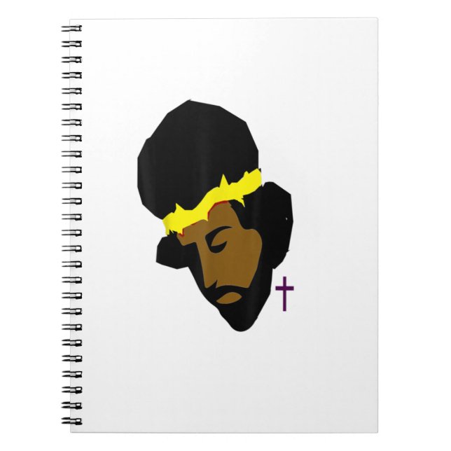 African American Jesus Black Jesus Art  Notebook (Front)