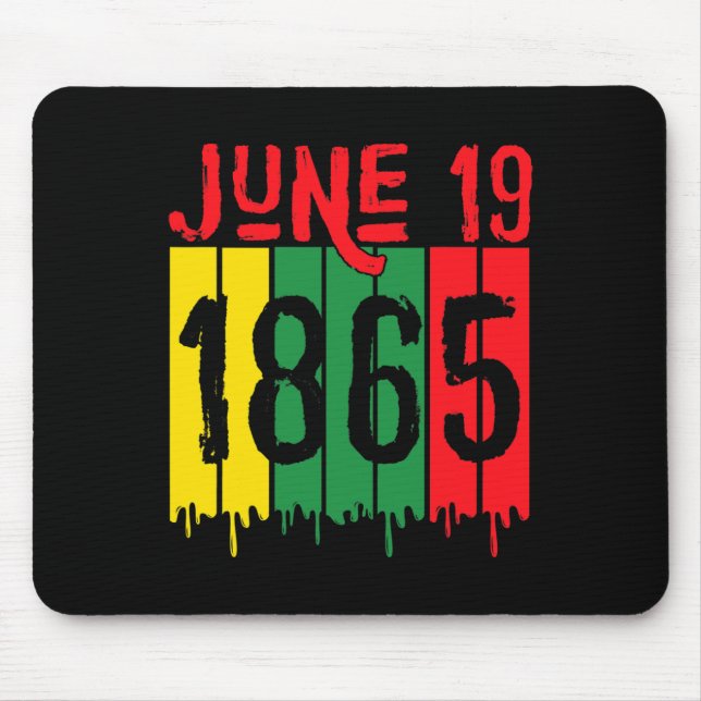 African American June 19 1865 Juneteenth  Mouse Pad (Front)