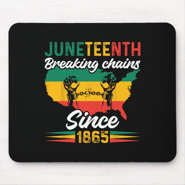African American Juneteenth 1865 Black History Mon Mouse Pad (Front)