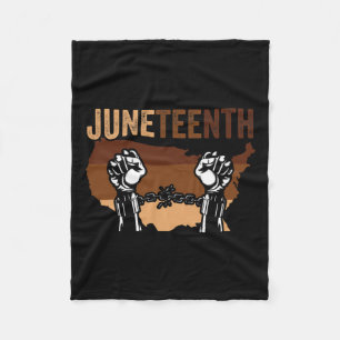 African American Juneteenth African Black History Fleece Blanket