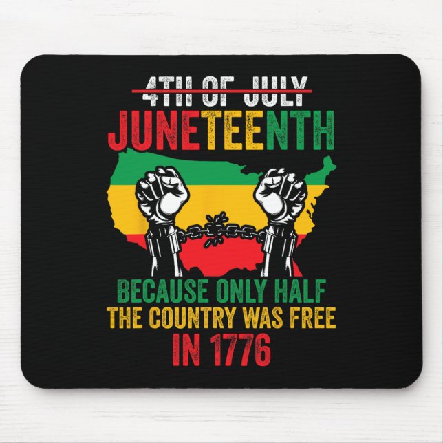 African American Juneteenth Black History Month 2  Mouse Pad (Front)