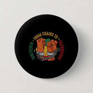African American Juneteenth Celebration Black Hist 6 Cm Round Badge