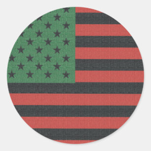 African American Juneteenth Oval Stickers