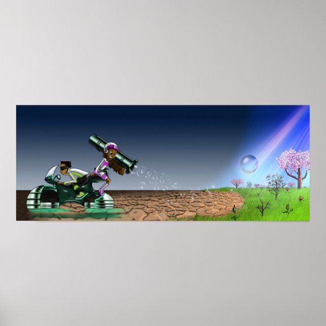 African American Kids Fantasy Poster (Front)