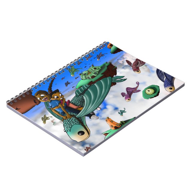 African American Kids Spiral Notebook (Left Side)