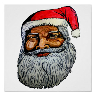 AFRICAN AMERICAN KRIS KRINGLE POSTER