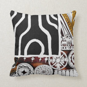 African American  Kwanzaa Style   Graphic Cushion