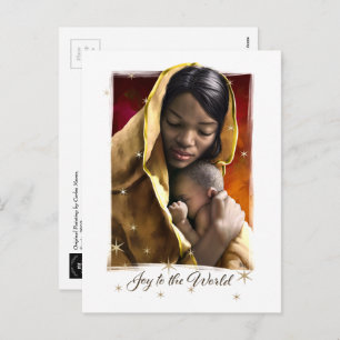 African American Madonna Christmas Postcards