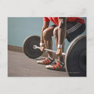 African American man working out the the gym Postcard