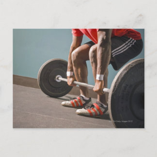 African American man working out the the gym Postcard