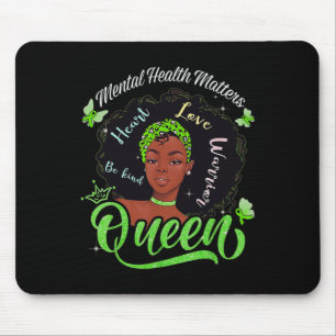 African American Mental Health Problems Woman Warr Mouse Pad